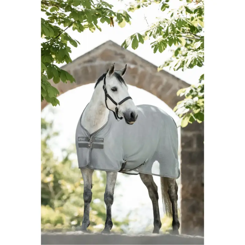 Begrenztes Angebot Horseware Abschwitz- und Fliegendecke AMIGO AirNet Cooler heather blue/titanium grey/silver