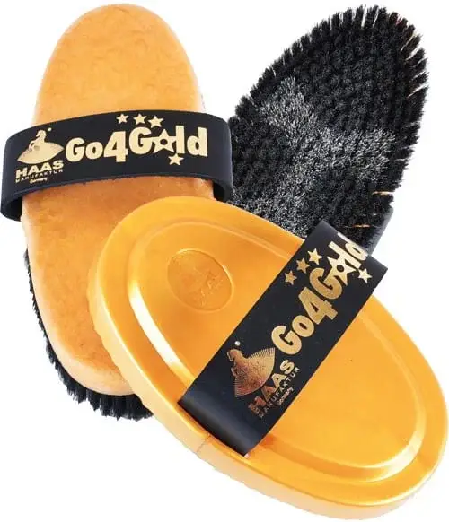 Kostenfreie Lieferung Haas Go4Gold Set Kärdatsche + Striegel