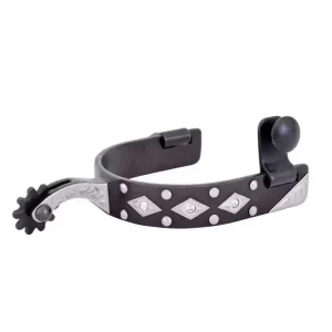 Nur Heute Cowboy Tack Diamond & Dots Rinestone Ladies Spurs