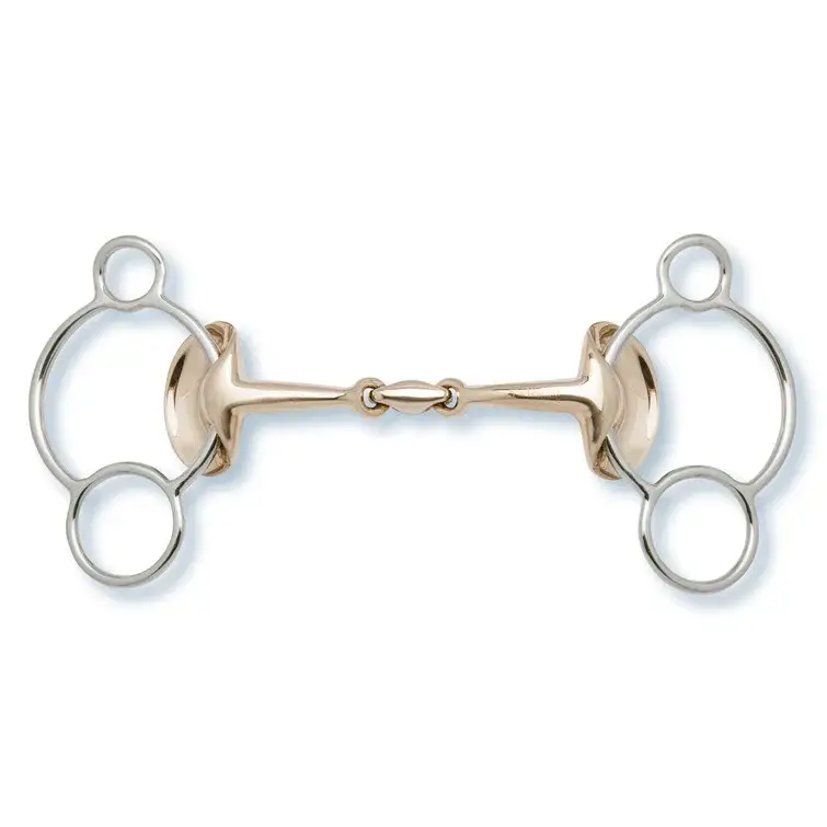 Finale Aktion 3-Ring Gebiss Golden Wings, doppelt gebrochen, Sweet Copper