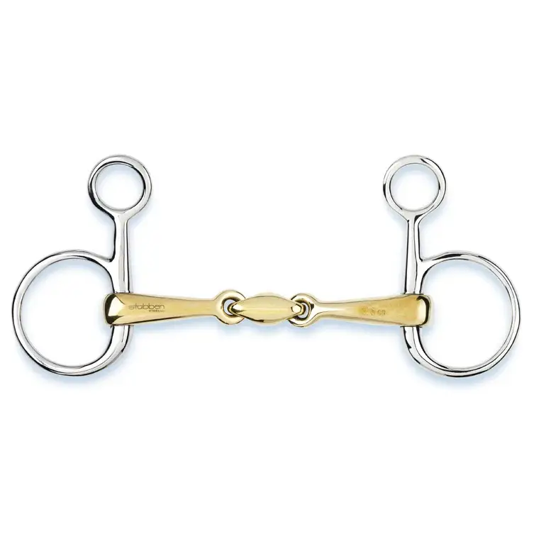 Kostenloser Rückversand Baucher Gebiss, doppelt gebrochen, Sweet Copper
