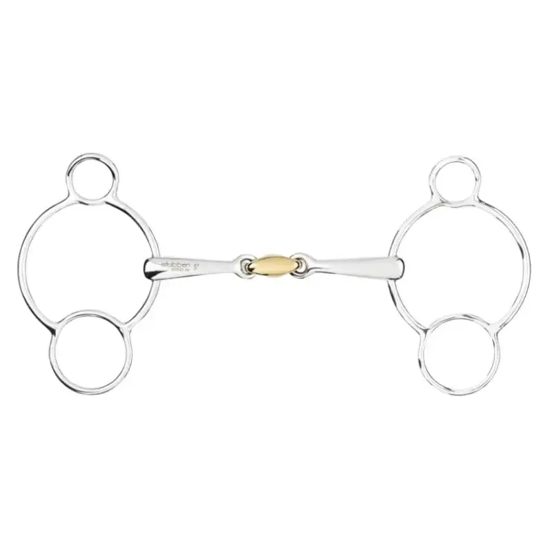 Knallerangebot 3-Ring Gebiss, doppelt gebrochen, Sweet Copper