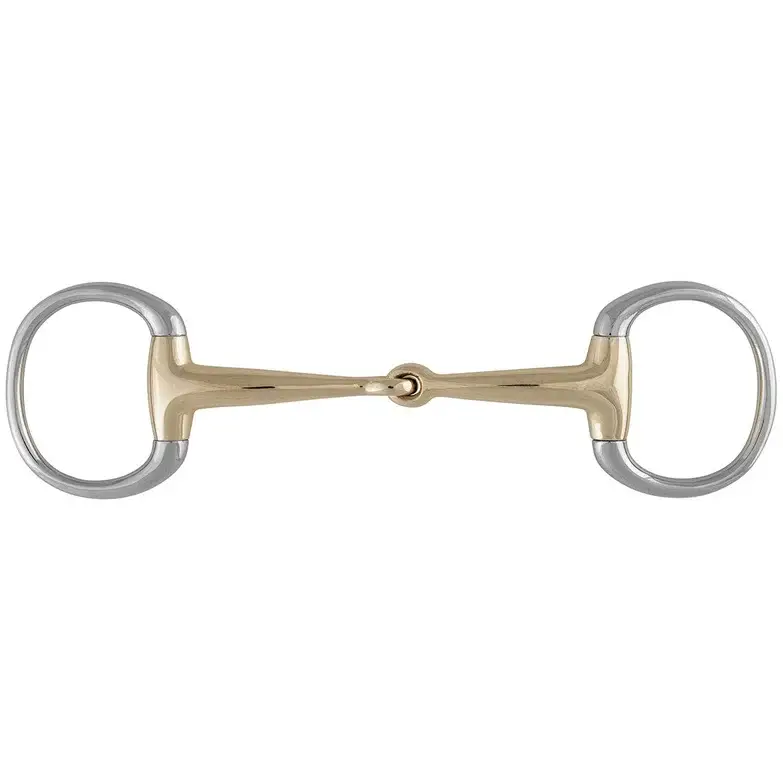 Heißes Angebot Olivenkopf-Unterlegtrense Sweet Copper einfach gebrochen, Gebiss
