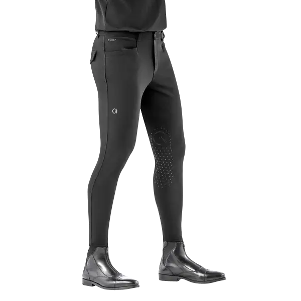 Reithose Herren EJ Jumping Breeches, Kniebesatz, Knee-Grip Preisknaller
