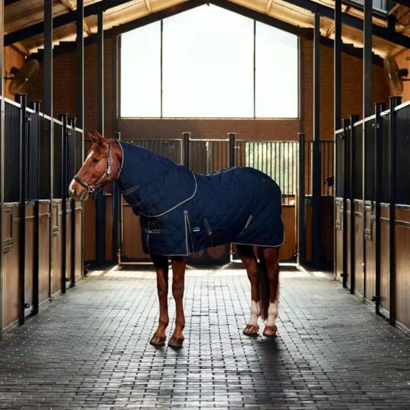 WeatherBeeta Stalldecke ComFiTec 100D Diamond Quilt Detach-A-Neck 220g Navy/Kohle Sale