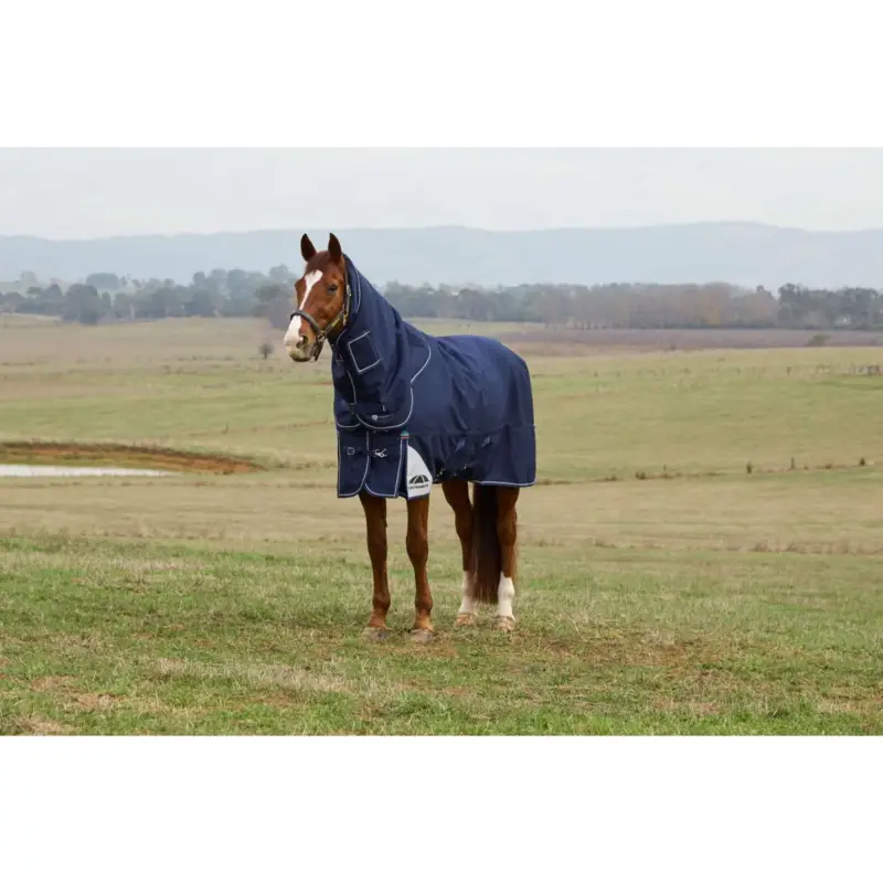 WeatherBeeta ComFiTec Ultra Turnout Detach-A-Neck 100g Navy Mega-Angebot