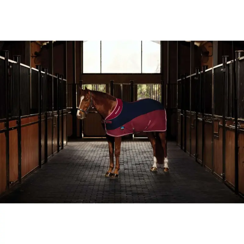 Kostenloser Rückversand WeatherBeeta Fleecedecke Thermo-Air Standard Neck Navy/Burgundy
