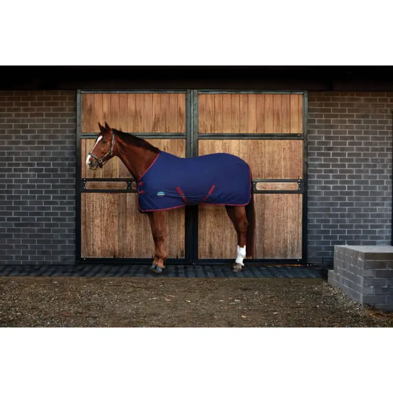 WeatherBeeta Cooler Cotton Sheet Standard Neck Navy/Burgundy Nur Heute