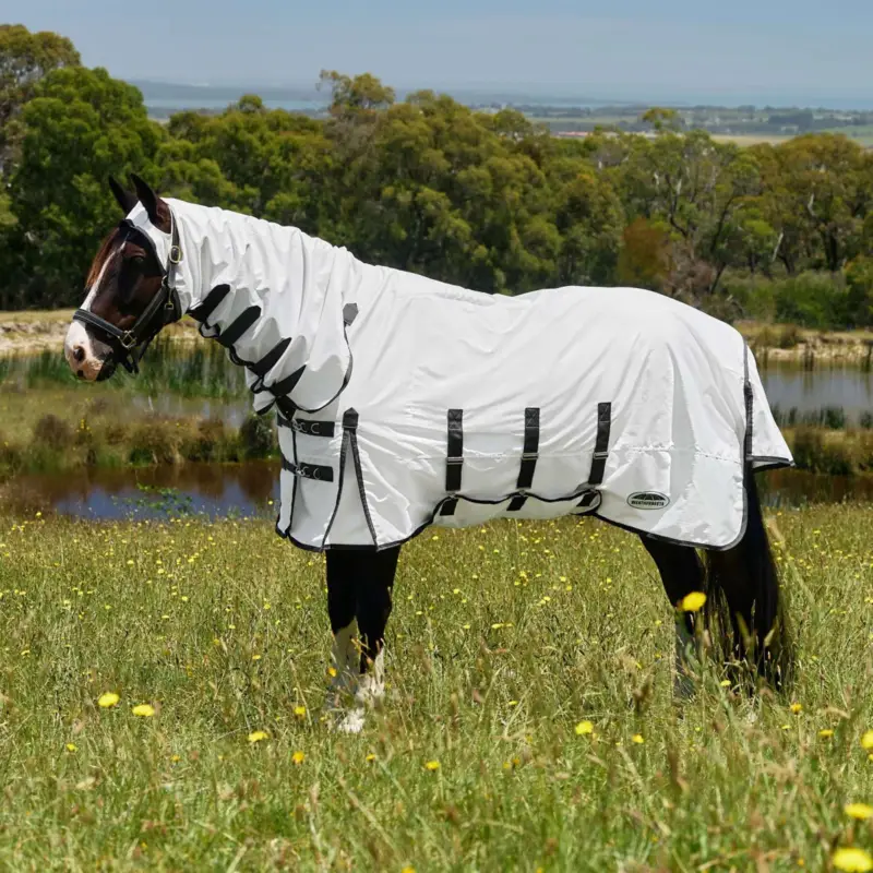 Knallerangebot WeatherBeeta Ekzemerdecke ComFiTec Sweet Itch Combo Weiß/Charcoal