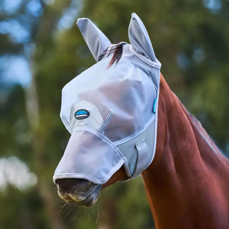 Bestseller WeatherBeeta Fliegenmaske ComFiTec Fine mit Ohren und Nase Grau
