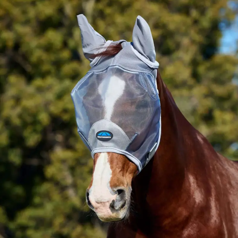 Nur Heute WeatherBeeta Fliegenmaske ComFiTec Durable mit Ohren Grau