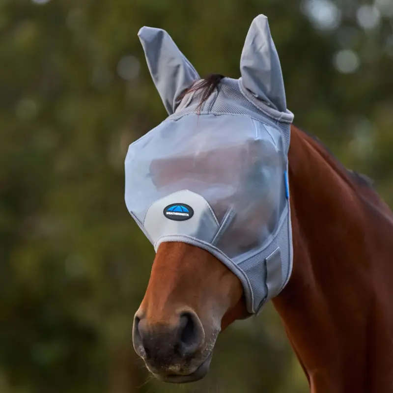 Echt WeatherBeeta Fliegenmaske ComFiTec Fine mit Ohren Grau