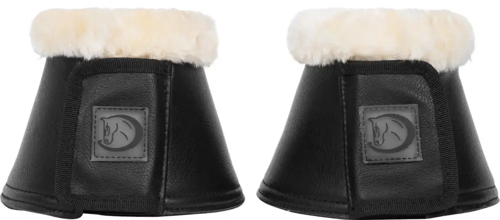 2er Set Kunstleder-Hufglocken, Black Saisonangebot