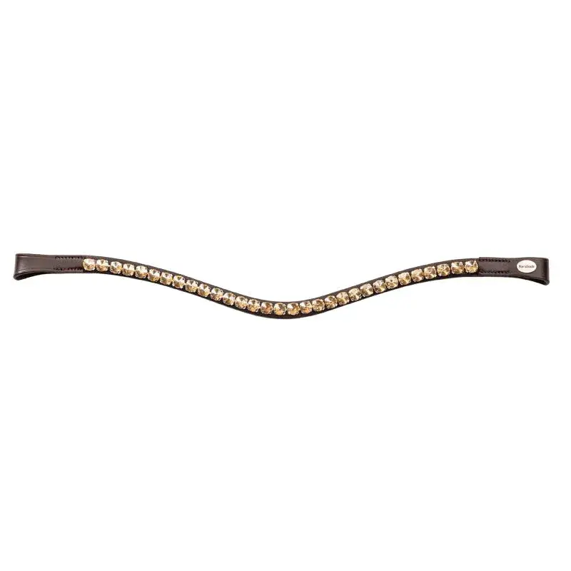 Stirnriemen Floretta, Braun-Gold Online Kaufen