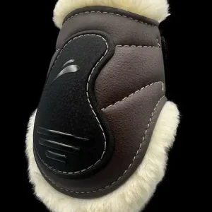 Preisreduziert 2er Set Streichkappen Glam Fluffy, Brown Velcro