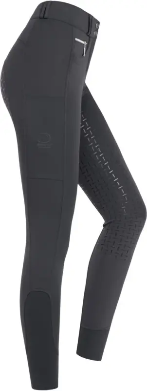 Kostenloser Rückversand Silikonvollbesatzreithose RidersTec® High Performance für Damen, Dark Grey