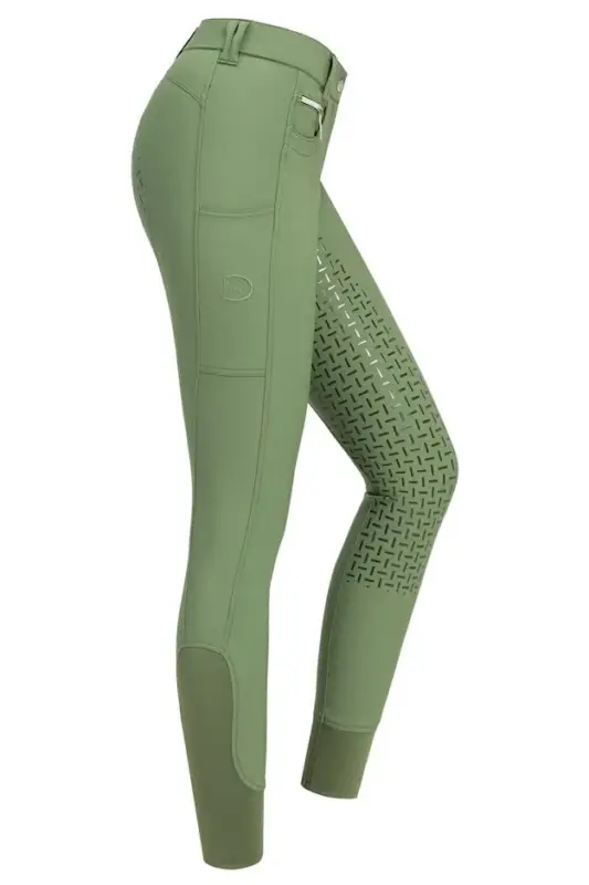 Silikonvollbesatzreithose Classic Design 2.0 für Damen, Duck-Green Direkt Vom Hersteller