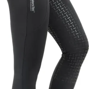 Reitleggings Motion RidersTec® High Performance mit Silikonvollbesatz für Damen, Black Versand Am Gleichen Tag