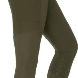 Kostenfreie Lieferung Silikonvollbesatzreithose Mesh-Design 2.0 für Damen, Forest Night