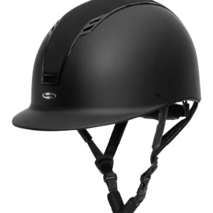 Rabatt Reithelm H22 Velvet für Damen, Schwarz