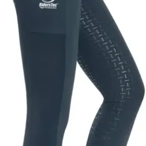 Geprüft Reitleggings RidersTec® High Performance mit Silikonvollbesatz für Damen, Night Sky