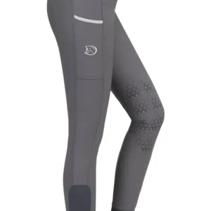 Silikonkniebesatzreithose Silver Design 2.0 für Damen, Dark Grey Preiswert