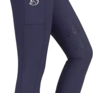 Markenprodukt Silikonkniebesatzreithose Silver Design 2.0 für Damen, Navy