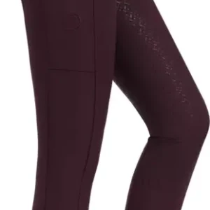 Silikonvollbesatzreithose Glitter Design 2.0 für Damen, Plum Bestpreis