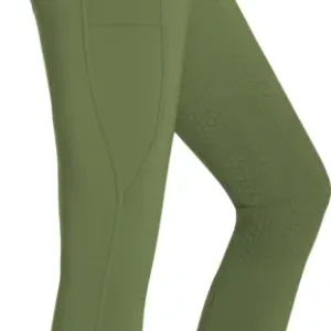 Sale Silikonvollbesatzreithose Comfort Design für Damen, Duck Green