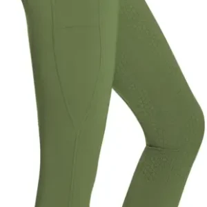 Sofort Bestellen Silikonvollbesatzreithose High Waist Comfort Design II für Damen, Duck Green