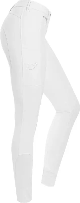 Wochenendangebot Glücks-Reithose mit Silikonkniebesatz für Damen, White