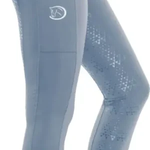 Reitleggings Silver Design mit Silikonvollbesatz für Damen, Vintage Indigo Heißes Angebot