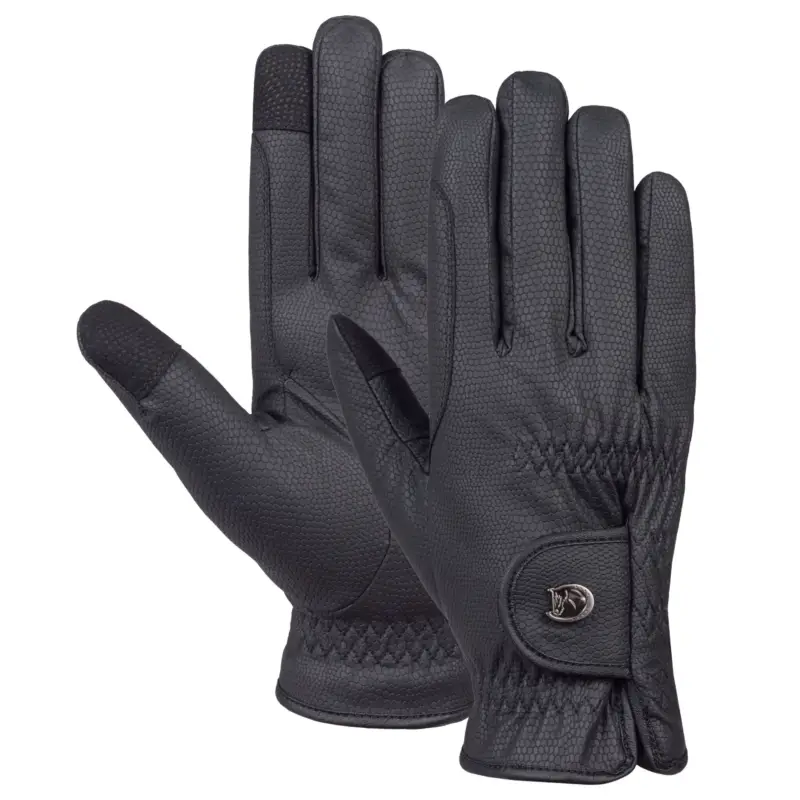 Kostenloser Versand Thermo-Winterreithandschuhe Classic Design, Black