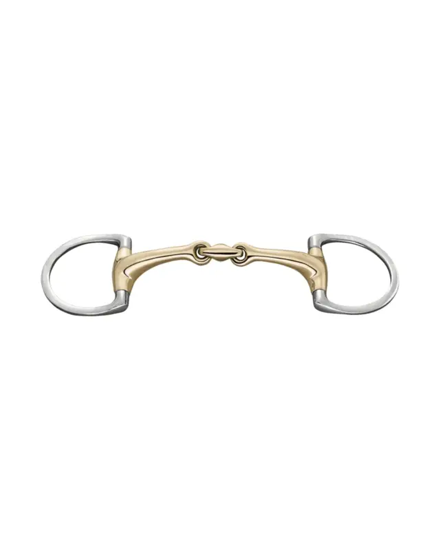 Olivenkopfgebiss Dynamic RS mit D-förmigem Ring 14/16 mm doppelt gebrochen Top-Seller