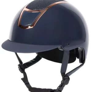 Harry's Horse Sicherheitsreithelm Matterhorn Sparkle Navy-Rosegold Versand Am Gleichen Tag
