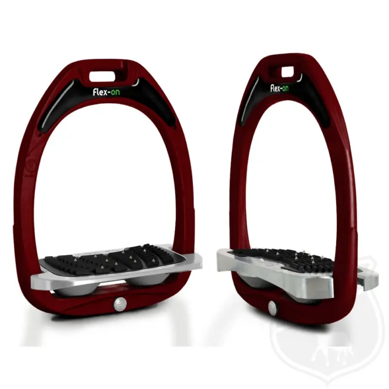 Online Kaufen Flex-on Steigbügel Green Composite Line - Rot / Shock Absorber Grau