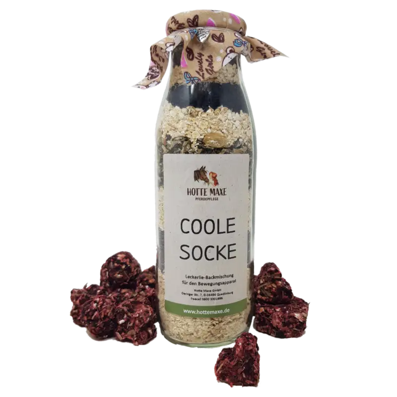 Hotte Maxe Backmischung für Pferdeleckerlie "Coole Socke" Preisreduziert