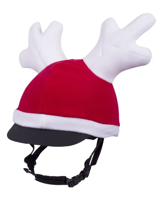 Gratis Versand QHP Helmüberzug Weihnachten Rentierhut