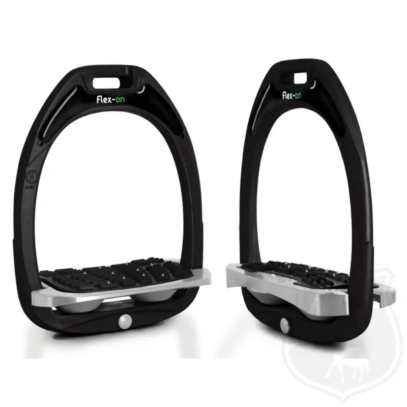 Bestseller Flex-on Steigbügel Green Composite Line - Schwarz / Shock Absorber Grau