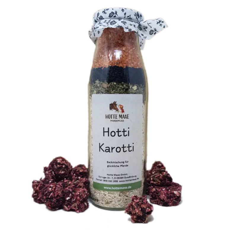 Hotte Maxe Backmischung für Pferdeleckerlie "Hotti Karotti" Heißes Angebot