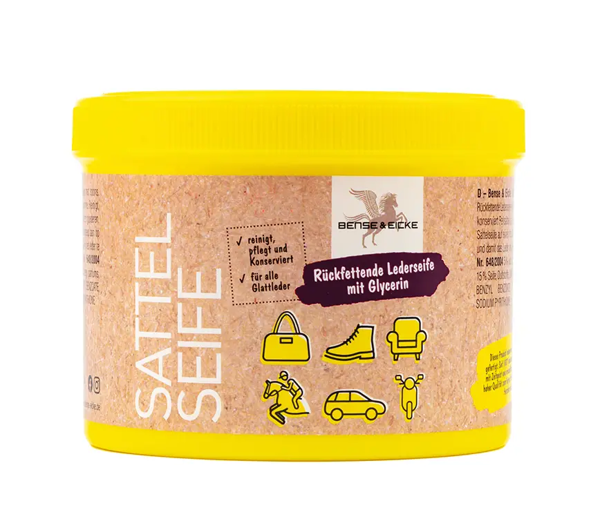 Bense & Eicke Sattelseife mit Schwamm Schneller Versand