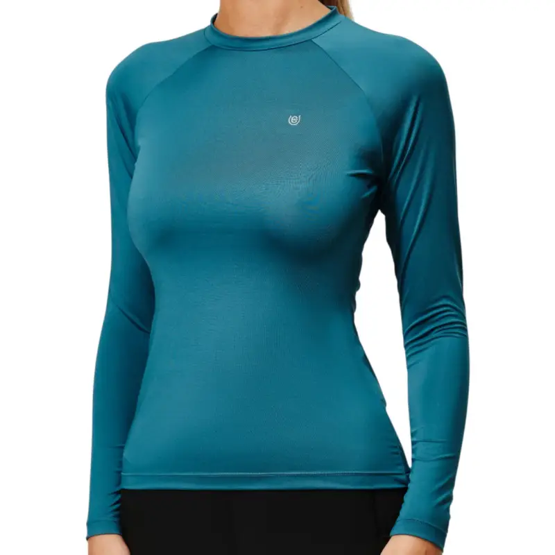 Schnäppchen Baselayer Damen Langarm Dynamic Teal Blue Longsleeve