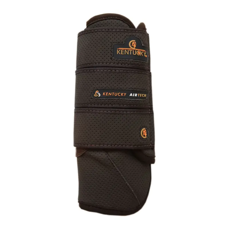 Kostenloser Rückversand Kentucky Horsewear Air Tech Geländegamasche vorne - braun, Medium