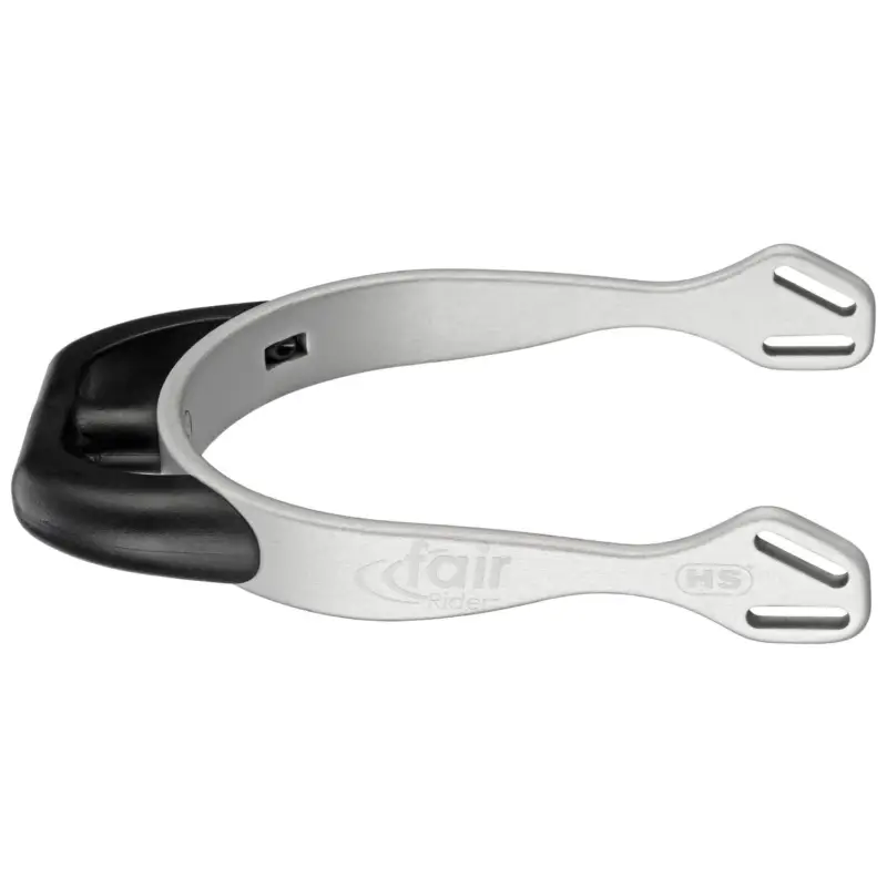 Saisonangebot Sprenger fairRider Sporen Aluminium schwarz rund abgeflacht - silber, 20 mm