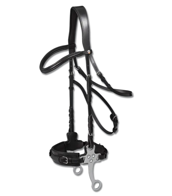 Highlight Waldhausen X-Line Hackamore Trensenzaum- schwarz, WB