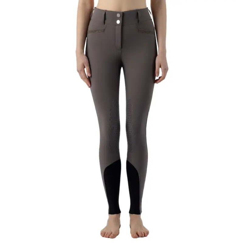 Equiline Crystalek Highwaist Kniegrip Reithose Damen- marsh, 36 Versand Am Gleichen Tag