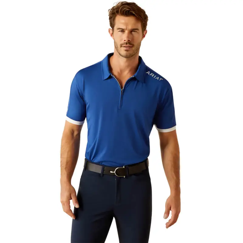 Ariat MNS Bandera 1/4 Zip Polo - black, S Meistverkauft