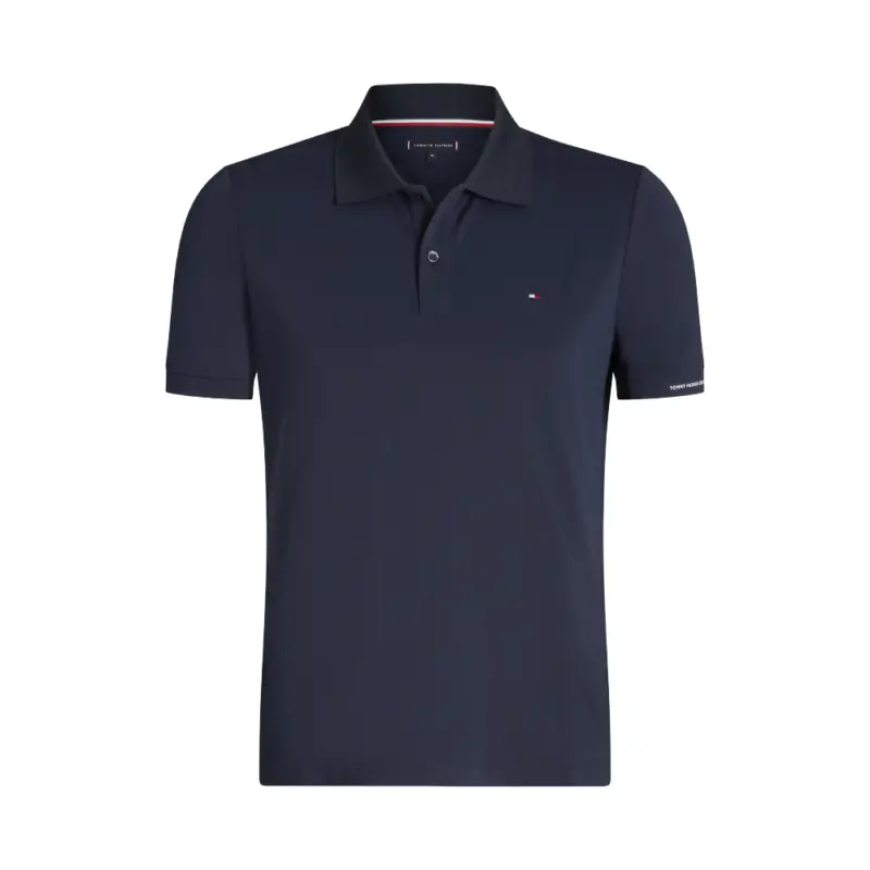 Solange Der Vorrat Reicht Tommy Hilfiger Equestrian Fresco Tech Poloshirt Herren - desert sky, S