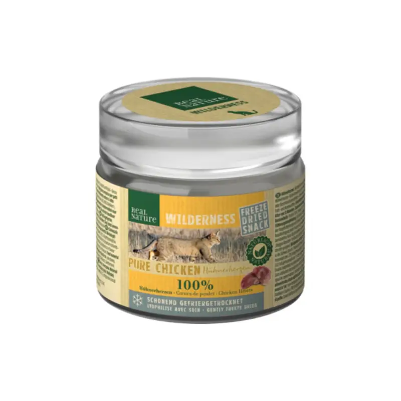 Finale Aktion REAL NATURE WILDERNESS Gefriergetrocknete Hühnerherzen 6x25 g