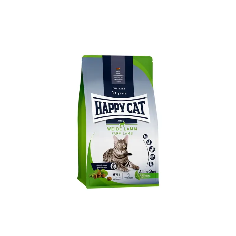 Preis Gesenkt HAPPY CAT Culinary Trockenfutter Katze Adult, Weide-Lamm 300 g